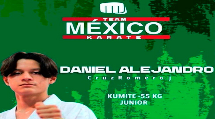Ocupa Daniel Cruz segundo lugar en ranking mundial de karate