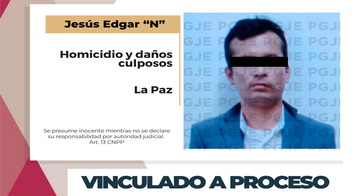 Vinculado a proceso por homicidio y daños culposos en La Paz