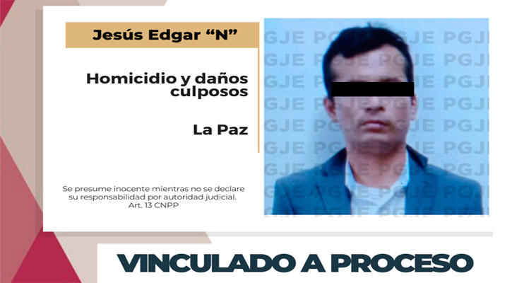 Vinculado a proceso por homicidio y daños culposos en La Paz Vinculado a proceso por homicidio y daños culposos en La Paz