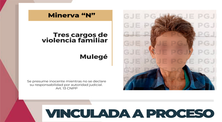 Vinculada a proceso por 3 cargos de violencia contra su nieta en Mulegé