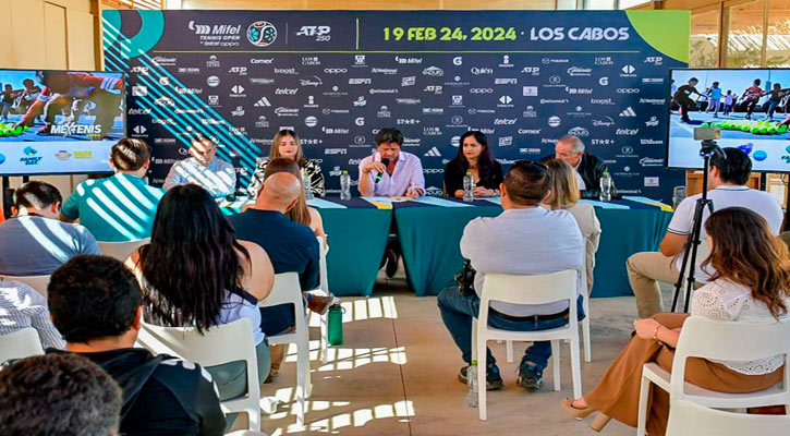Será del 19 al 24 de febrero el Abierto de Tenis de Los Cabos