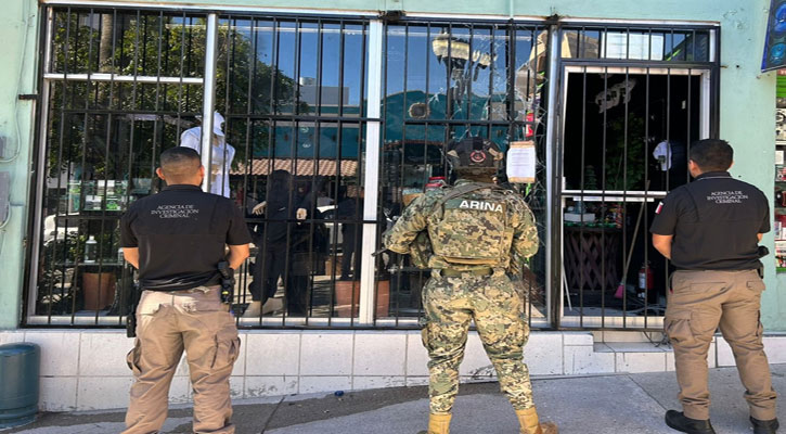 Aseguran 120 bolsas de material sintético con la leyenda “cannabis” en La Paz