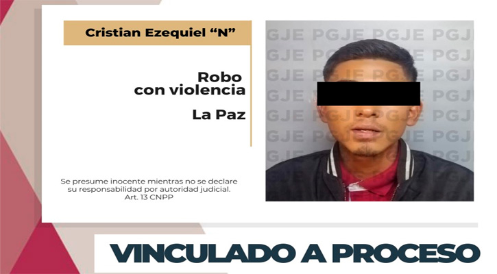 Prisión preventiva a sujeto por robo con violencia a un Tecate Six en La Paz