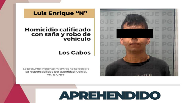 Aprehenden a sujeto por homicidio calificado con saña y robo de vehículos en SJC