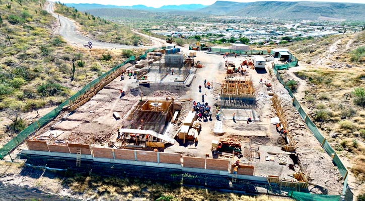 Lleva un avance del 30% la potabilizadora de agua en La Paz Lleva un avance del 30% la potabilizadora de agua en La Paz