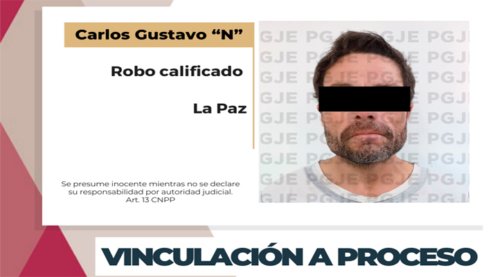 Vinculado a proceso por robo en un negocio a La Paz