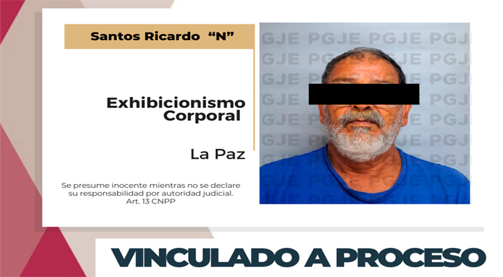 Vinculado a proceso por exhibicionista en La Paz
