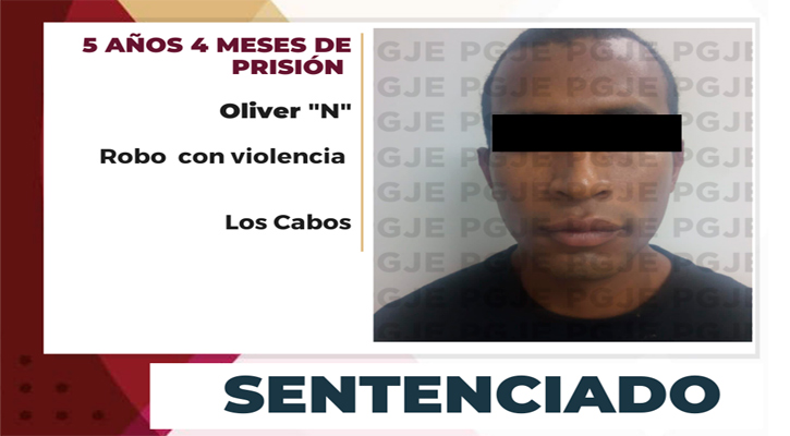 Pasará más de 5 años en prisión por robo con violencia en SJC