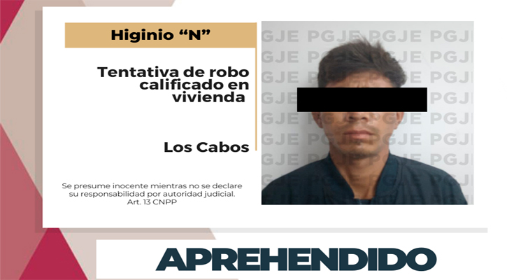 Aprehenden a “El Kid” por tentativa de robo a una vivienda en CSL