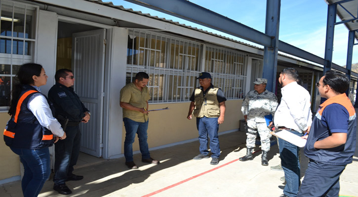 Supervisan condiciones de los refugios temporales en La Paz
