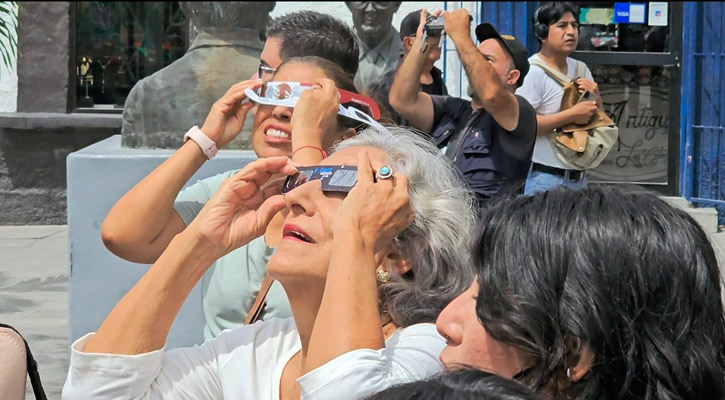 Hasta en un 95% se observó el eclipse solar en Los Cabos