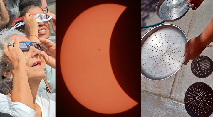 Con mucho ánimo se vivió el eclipse de sol en BCS