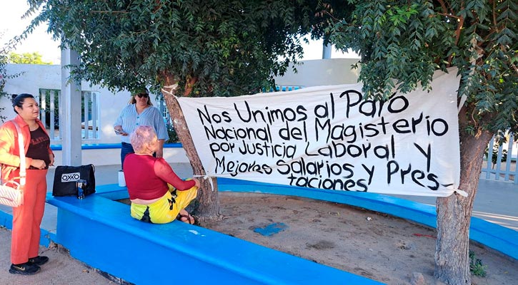 Disidencia magisterial define acciones de protesta en cada escuela de BCS