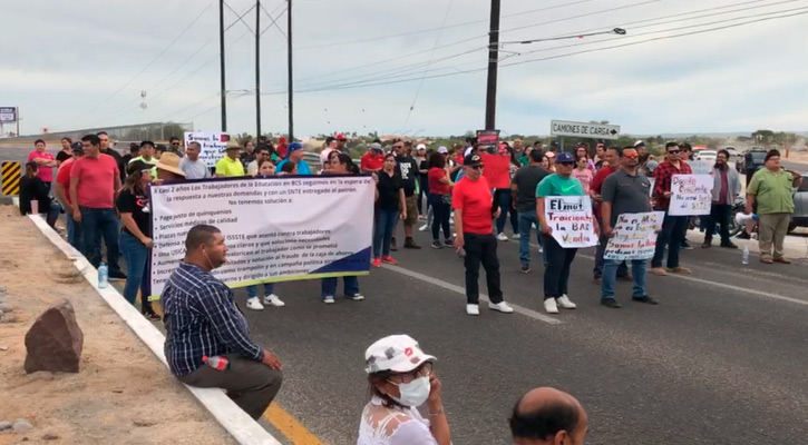 Iniciaron movilizaciones la disidencia magisterial; paran escuelas en Los Cabos y hay bloqueos en La Paz
