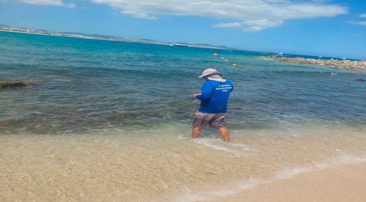 Verifican calidad del agua en playas del corredor turístico CSL-SJC