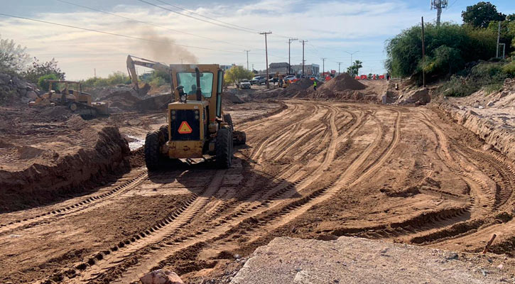Se llevaría de 4 a 5 meses la construcción del puente del vado del bulevar Colosio en La Paz Se llevaría de 4 a 5 meses la construcción del puente del vado del bulevar Colosio en La Paz