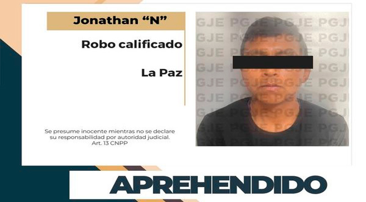 Aprehenden a sujeto por robo en La Paz