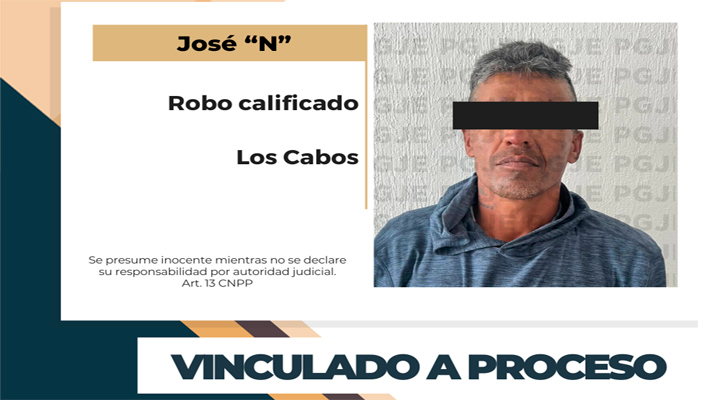 Vinculado a proceso por robo con violencia en SJC