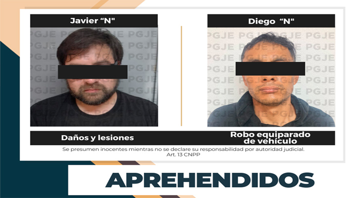 Aseguran a par de sujetos por la comisión de delitos en La Paz y CSL