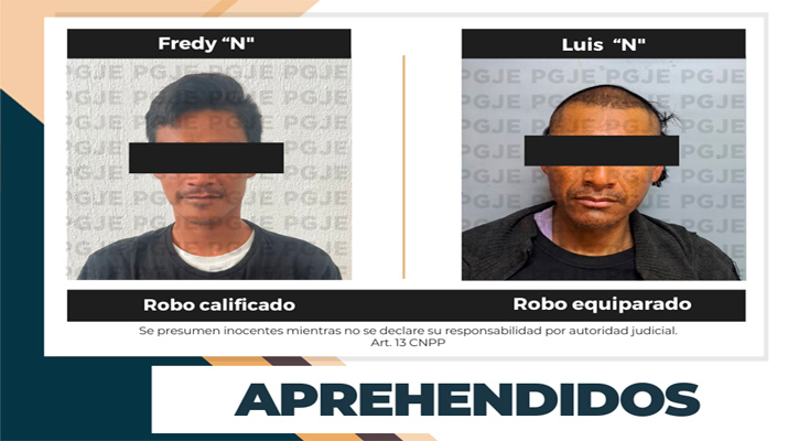 Aprehenden a dos sujetos por la comisión de delitos en La Paz y CSL