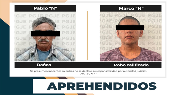 Aprehenden a dos sujetos por la comisión de delitos en Loreto y CSL