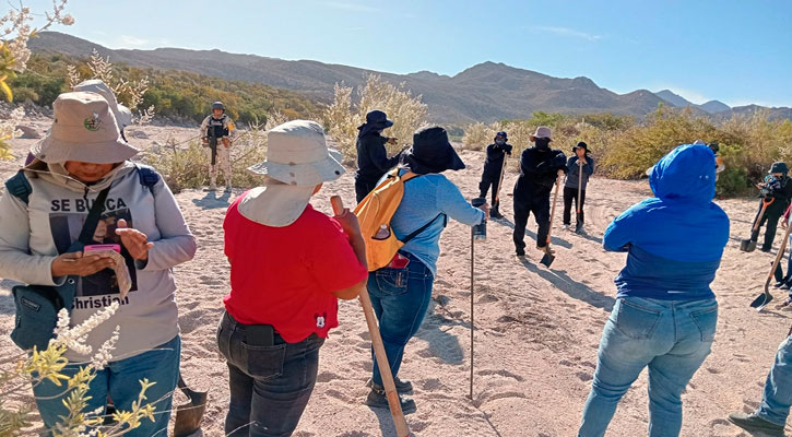 Ya son ocho las fosas clandestinas con restos humanos en arroyo El Cajoncito