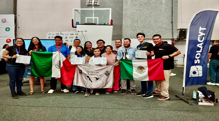 Gana Delegación de BCS medalla de platino y bronce en Infomatrix Iberoamérica