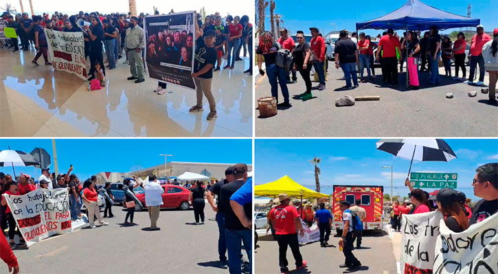 “Siguen acciones contundentes”, advierten trabajadores de la educación en paro “Siguen acciones contundentes”, advierten trabajadores de la educación en paro
