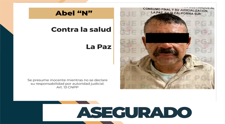 Aseguran a sujeto en posesión de 650 dosis de metanfetamina en La Paz