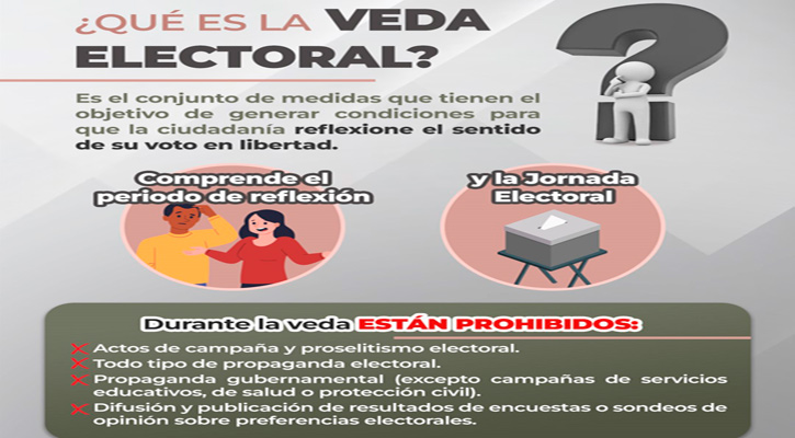 Inicia el 30 de mayo la veda electoral en BCS