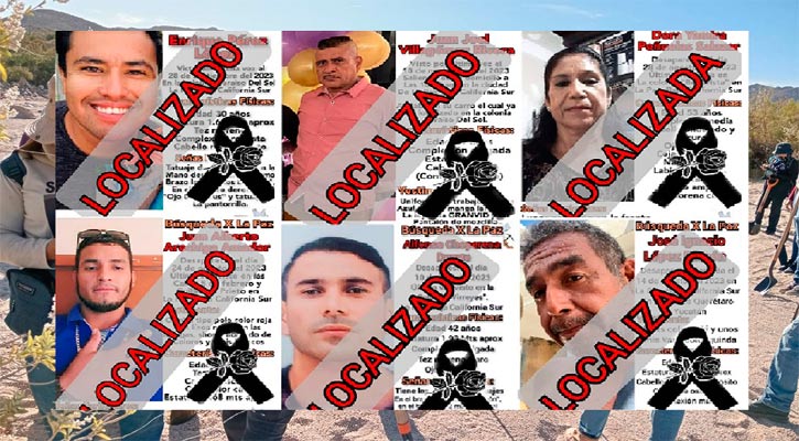 Identifican a 6 de los 18 cuerpos encontrados en fosas clandestinas de La Paz