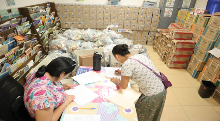 Entregaron apoyos alimentarios y cajas con productos lácteos a niños de educación básica en SJC Entregaron apoyos alimentarios y cajas con productos lácteos a niños de educación básica en SJC