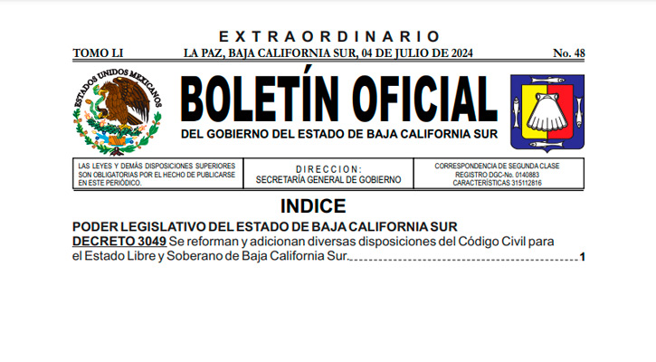 Entra en vigor decreto que permite a menores cambiar de género en acta de nacimiento en BCS Entra en vigor decreto que permite a menores cambiar de género en acta de nacimiento en BCS