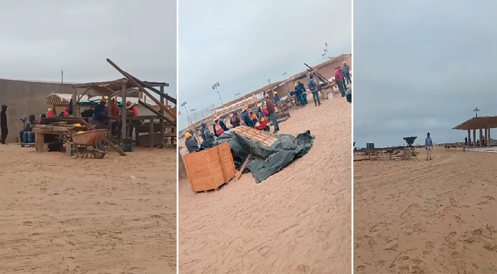 Paran obras del estadio de beisbol de Guerrero Negro por falta de pago a trabajadores