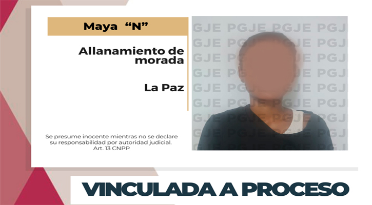 Vinculada a proceso por allanamiento de morada en La Paz