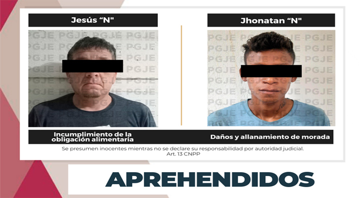 Aprehenden a par de sujetos por la comisión de delitos en La Paz y CSL
