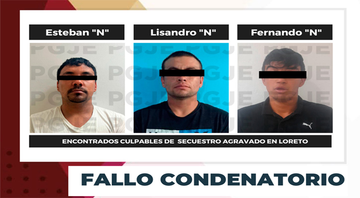 Fallo condenatorio contra culpables de secuestro agravado en Loreto