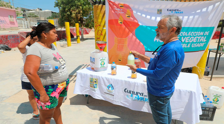 Se han dejado de arrojar 1,500 litros de aceite comestible al drenaje de Los Cabos