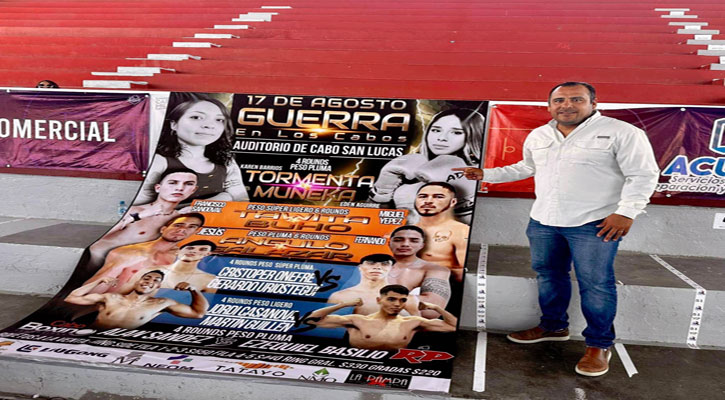 Habrá función de box profesional “Guerra en Los Cabos” en CSL