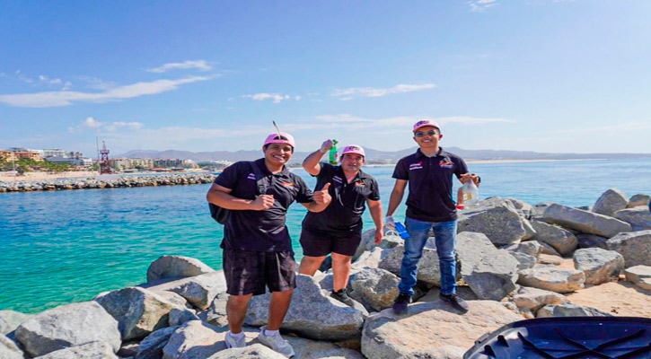 Realizaron limpieza la playa El Corsario en CSL