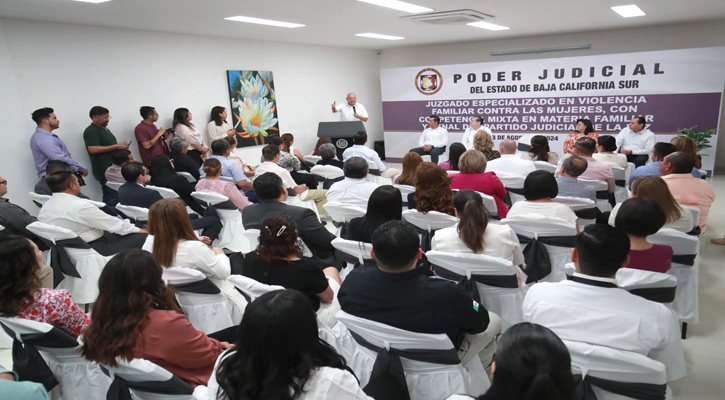 Pone en marcha el Gobernador de BCS el Juzgado Especializado en Violencia Familiar Contra las Mujeres