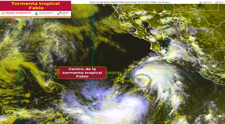 Monitorea Protección Civil de Los Cabos a las tormentas tropicales “Fabio” y “Emilia”