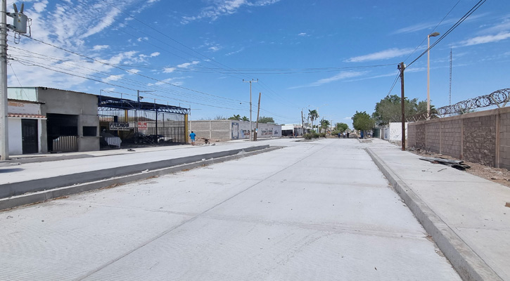 Avanza pavimentación con concreto hidráulico en Ciudad Constitución