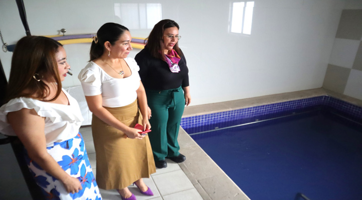 Inauguran tanque terapéutico y área de lenguaje en la UBR en SJC