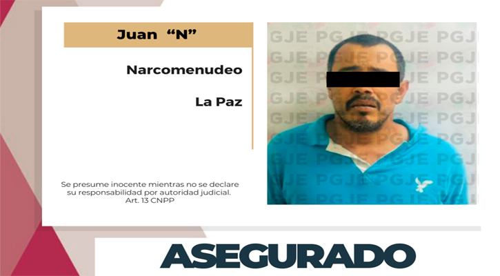 Aseguran a sujeto con 625 dosis de metanfetamina en La Paz Aseguran a sujeto con 625 dosis de metanfetamina en La Paz