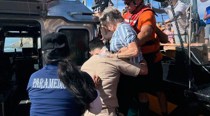 Realizó personal Naval la evacuación médica vía marítima de una persona en Los Cabos Realizó personal Naval la evacuación médica vía marítima de una persona en Los Cabos