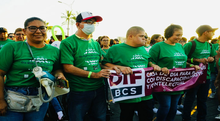 Participó gobierno de BCS en la “Marcha por la Discapacidad”