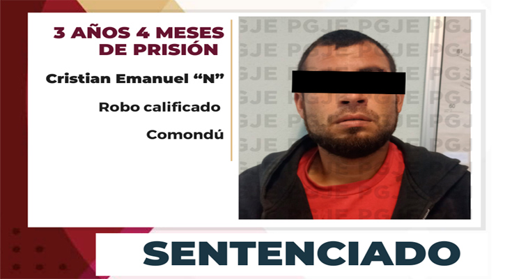 Pasará “El Chicha” más de 3 años en la cárcel por robo a lugar cerrado en Constitución