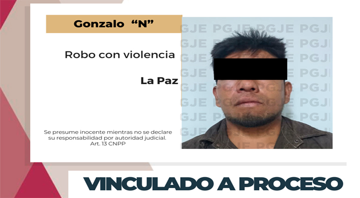 Vinculado a proceso por robo a vivienda con violencia en La Paz