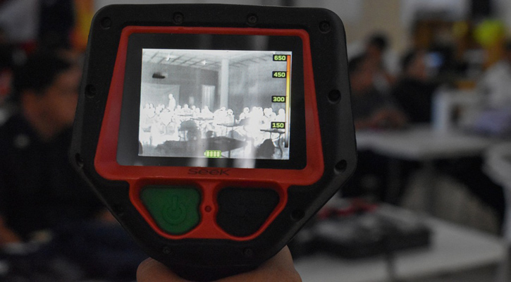 Capacitan a bomberos y personal de Protección Civil de La Paz en uso de cámaras térmicas Capacitan a bomberos y personal de Protección Civil de La Paz en uso de cámaras térmicas